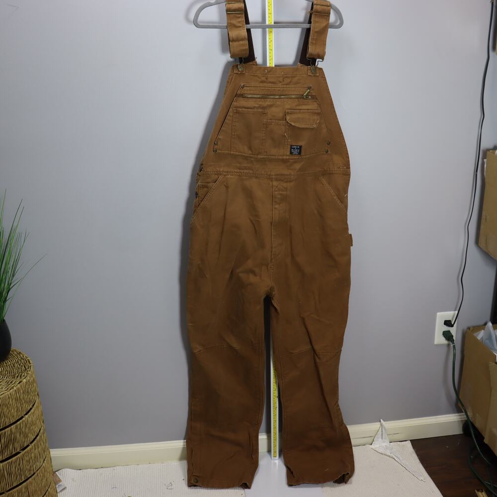 Lakin + McKey Brown Duck‎ Canvas Work Overalls Men’s 38x32